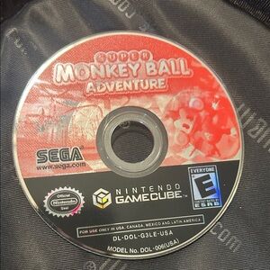 Super Monkey Ball Adventure GameCube Disc